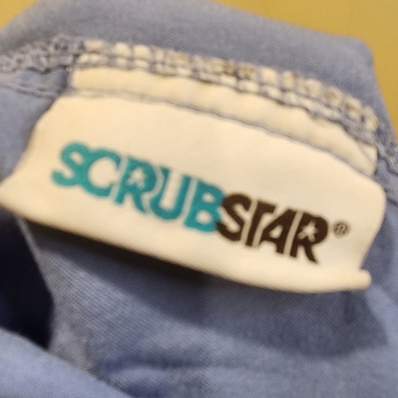 SCRUBSTAR women's ciel blue plus size scrub pants size 2XL - Picture 9 of 11